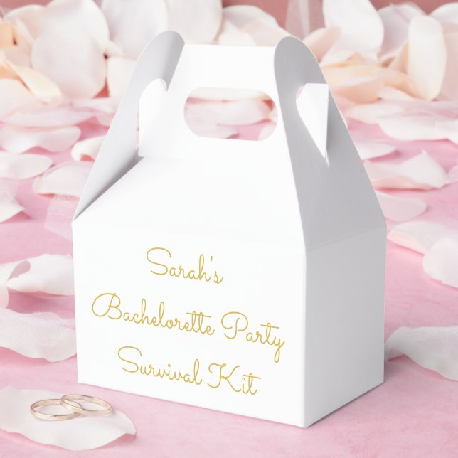 Caixas de Kit de Sobrevivência para Despedida de S (Casamento)