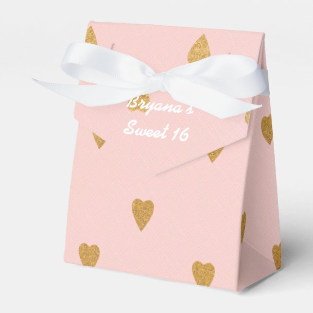 Caixas de Lembrancinhas de Aniversário Rosa com Co (Frente)
