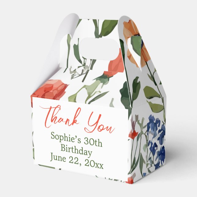 Caixas de presente/agrado/favor coloridas divertid (Frente)