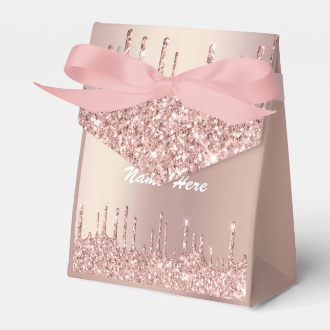 Caixas de Presente ou Lembrancinha com Glitter Dou (Frente)