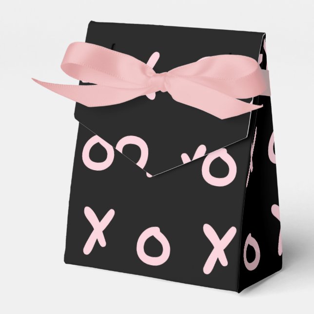Caixas de Presente Personalizadas Preto e Rosa Beb (Frente)