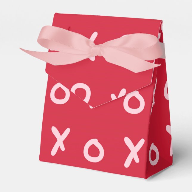 Caixas de Presente Personalizadas Vermelho e Rosa  (Frente)