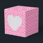 Caixas de Presente Romântica<br><div class="desc">Corações Rosa Românticos Caixas de Presente - Design MIGNED - Personalizável - Sua Cor ou Texto!</div>
