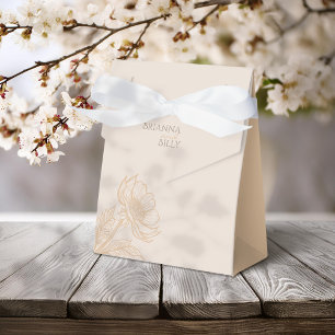 Caixas de Presentes de Casamento Florais Terrosas