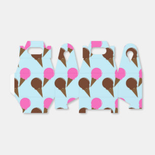 Caixas do favor de partido do sorvete do chocolate