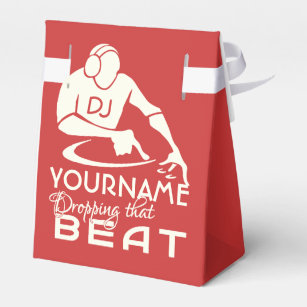 Caixas feitas sob encomenda do favor da cor do DJ