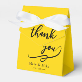 Caixas Pequenas Douradas de Agradecimento para Pre