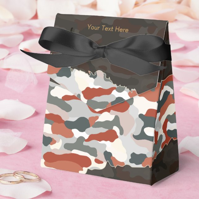 Caixas Personalizadas de Camuflagem de Outono Resi (Casamento)