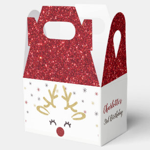 Caixas personalizadas do favor do Natal