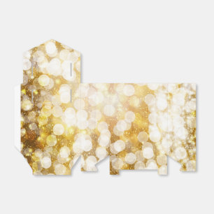 Caixas Sparkling Dourados do favor de partido das