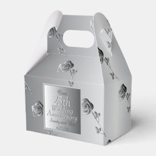Caixinha De Lembrancinhas 10º,20,25,Rosas de aniversário de casamento de 7