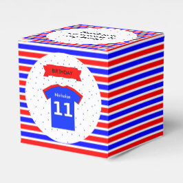 Caixinha De Lembrancinhas 11 festa de aniversário nome personalizado vermelh