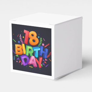 Caixinha De Lembrancinhas 18ª Celebração de Aniversário