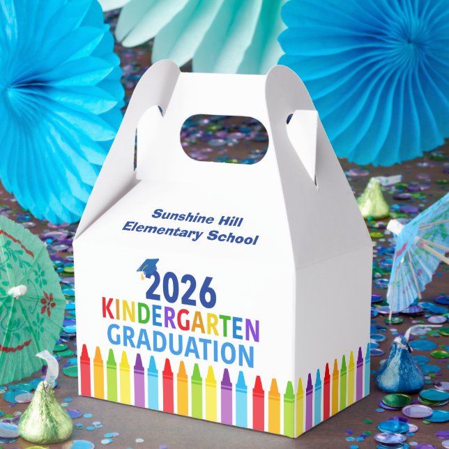 Caixinha De Lembrancinhas 2026 Kindergarten Graduation Custom School Party (Festa)