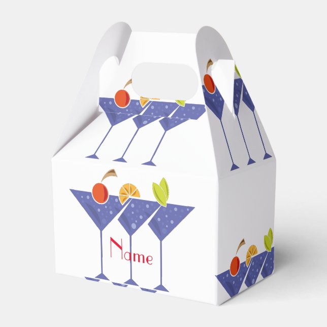 Caixinha De Lembrancinhas 3 Cocktails Martini Thunder_Cove (Frente)