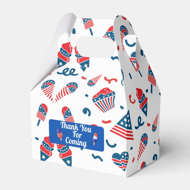 Caixinha De Lembrancinhas 4 de julho Obrigado (Frente)