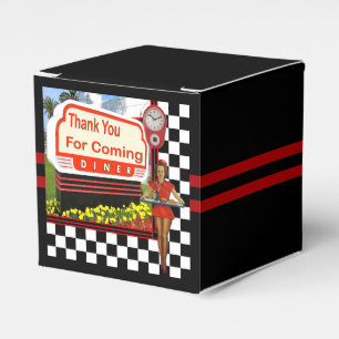 Caixinha De Lembrancinhas 50 Retro Dinheiro Obrigado