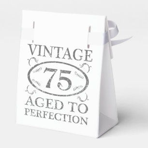 Caixinha De Lembrancinhas 75.o Aniversário Vintage