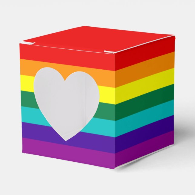 Caixinha De Lembrancinhas 7 Bandeira do Rainbow (Frente)