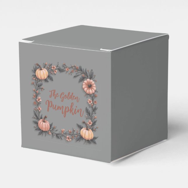 Caixinha De Lembrancinhas A Abóbora do Ouro (Frente)