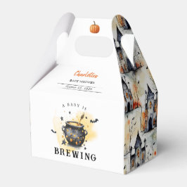 Caixinha De Lembrancinhas A Baby is Brewing Halloween Cauldron Baby Shower