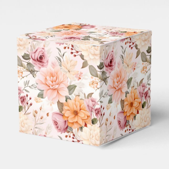 Caixinha De Lembrancinhas A Fall Floral Series Design 2 (Frente)