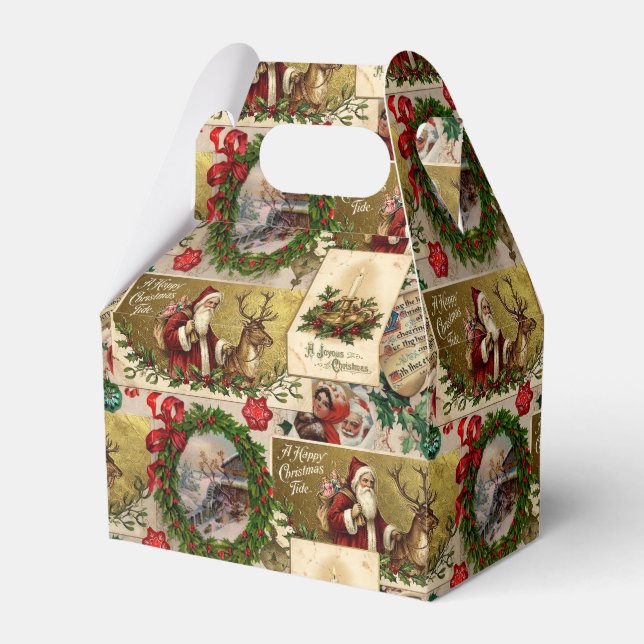 Caixinha De Lembrancinhas A Happy Christmas Tide (Frente)