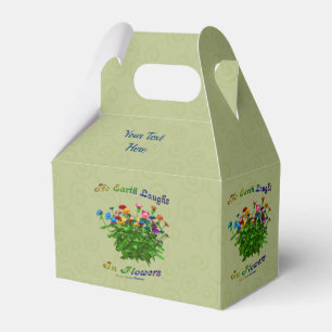 Caixinha De Lembrancinhas A Terra Ri Em Flores Personalizadas Inspiracionais