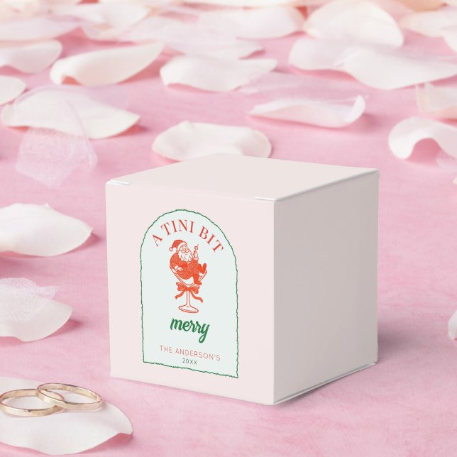 Caixinha De Lembrancinhas A Tini Bit Merry Christmas Santa Claus (Casamento)