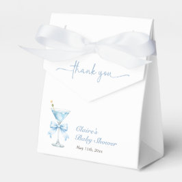 Caixinha De Lembrancinhas A Tini One Coquette Blue Bow Boy Baby Shower