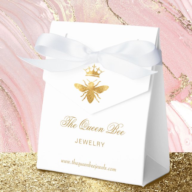 Caixinha De Lembrancinhas abelha rainha da folha de ouro falsa (Criador carregado)