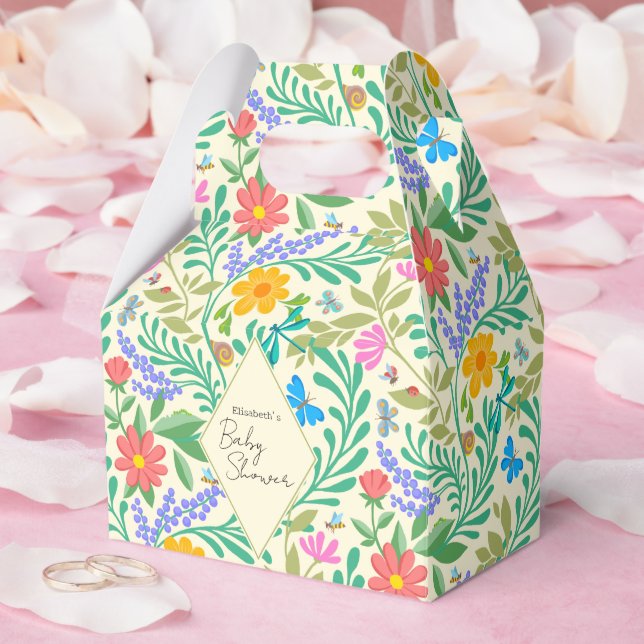 Caixinha De Lembrancinhas Abelhas De Mel, Ladybug, Borboleta, Dragonfly & Fl (Casamento)