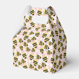 Caixinha De Lembrancinhas Abelhas E Flores Brancas