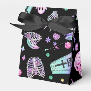 Caixinha De Lembrancinhas Abelhas góticas e cemitério de Halloween