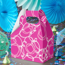 Caixinha De Lembrancinhas Abstract Floral Matrix (Hot Pink) Fine Art