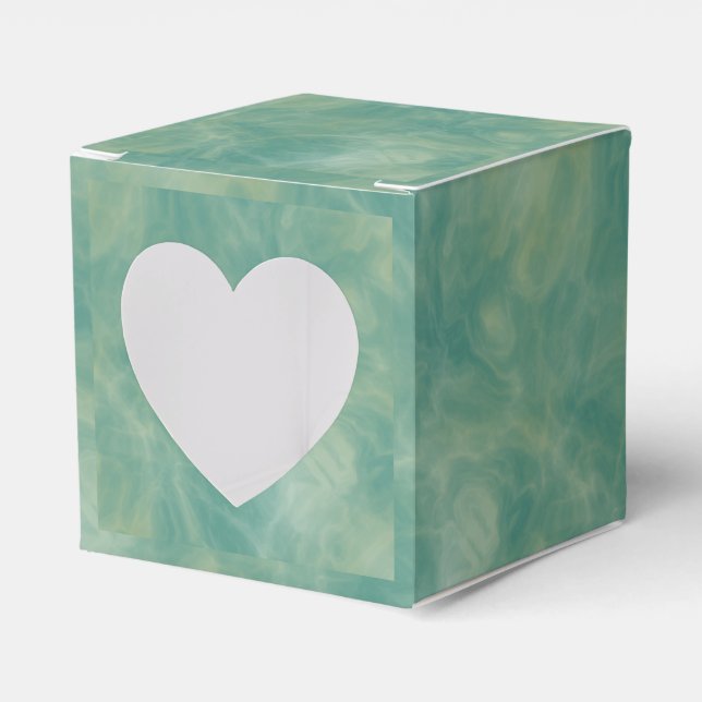 Caixinha De Lembrancinhas abstrato de mármore verde (Frente)