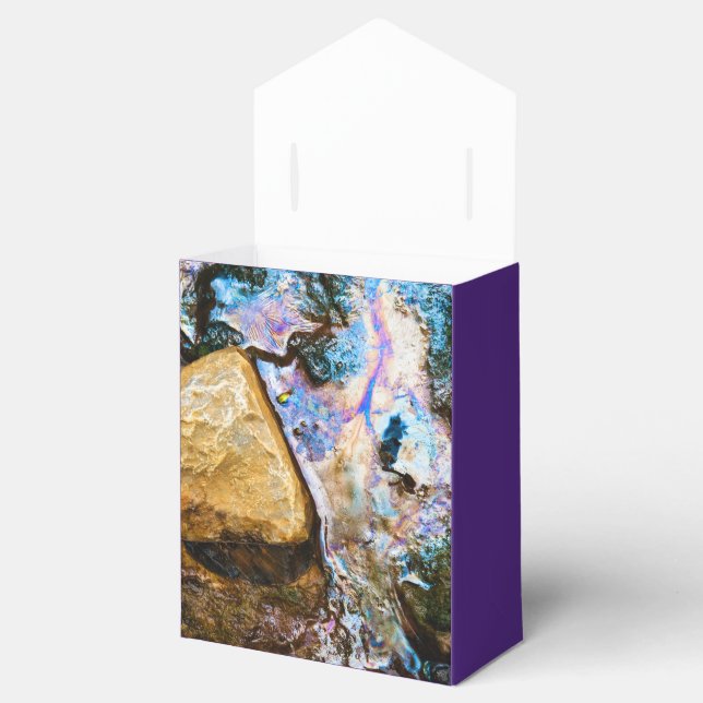 Caixinha De Lembrancinhas abstrato natureza ainda água boné (Aberto)