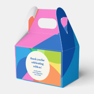 Caixinha De Lembrancinhas Abstrato Rainbow Festa de formatura Personalizada