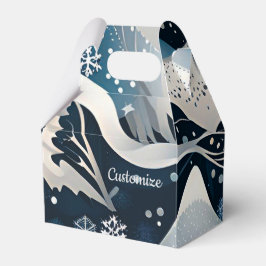Caixinha De Lembrancinhas Abstrato Winter Wonderland Gable