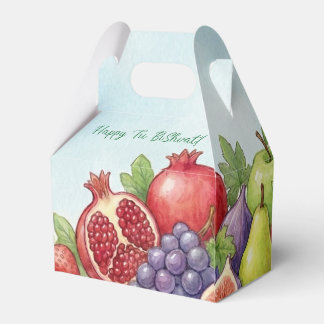 Caixinha De Lembrancinhas Abundância de Frutas em Aquarela, Fundo de Tu Bish