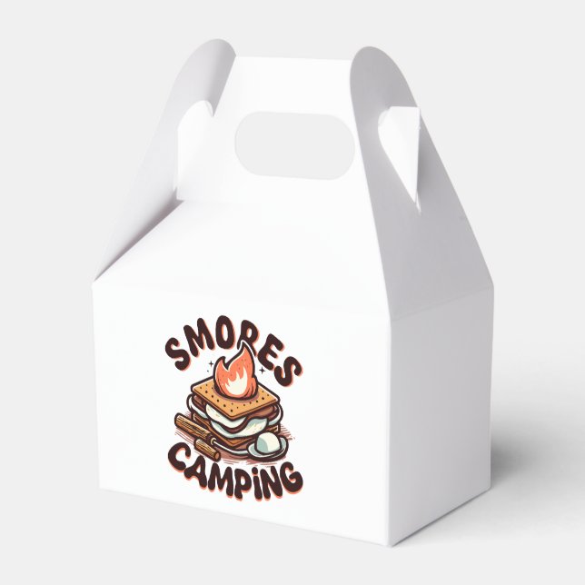 Caixinha De Lembrancinhas acampamento de smores (Frente)