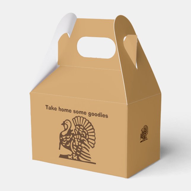 Caixinha De Lembrancinhas "Ação de Graças à Turquia" (Frente)