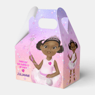 Caixinha De Lembrancinhas African American Girl Fairy Princess Ballerina