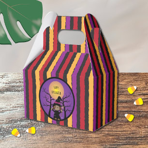 Caixinha De Lembrancinhas African American Witch Favor Box - Feliz Halloween