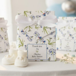 Caixinha De Lembrancinhas African Lily with Bluebird Mother and Baby