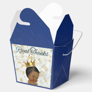 Caixinha De Lembrancinhas Africano real Prince Elegant Blue Gold real
