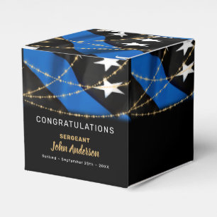 Caixinha De Lembrancinhas Agente Policial Reposiciona Festa de Linha Azul Fi