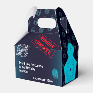 Caixinha De Lembrancinhas Agente secreto Detetive Spy Mystery Party
