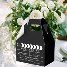 Agora Exibindo Clapperboard Favor de Casamento