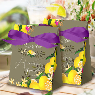 Caixinha De Lembrancinhas Agradecimento de Aniversário de Esmagamento de Lim